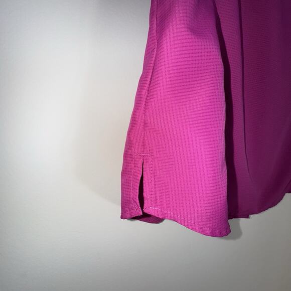 HABIT Women's M Fishing Shirt Short Sleeve V Neck Pink Outdoor Solar Factor 40+ - Picture 11 of 12